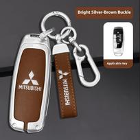 For Mitsubishi Outlander Pajero L200 Triton Colt Lancer EX Evolution X Ralliart Asx Car Zinc Alloy Key Case Bag Metal Key Shell black