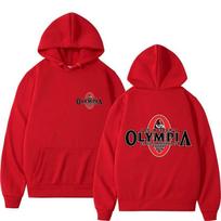 OLYMPIA Gyms Fitness Men's Hoodies Sweatshir XL red