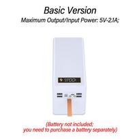 40 Cells 18650 DIY Power Bank Case Kit Detachable No Soldering 22.5W Fast Charge Digital Display Shell Without Battery Wireless balta