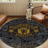 Manchester United Stadium Round mat, Anti-slip Circle Carpet Chair rug For livingroom,Bedroom, doormat home decor Gift Christmas Gifts 80cmx80cm