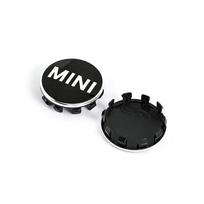 56mm/54mm 4vnt. Automobilio ratlankio centrinės dangtelio emblemos priedai MINI Cooper S Works JCW R55 R56 R50 R53 R60 R61 F54 F55 F56 56mm Black black