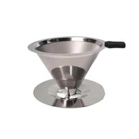 800 Mesh Filter Stainless Steel Coffee Dripper Paper Free Steel Filter Reusable Coffee Filter with Handle Easy To Serve