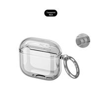 AirPods 5 Protective Case: Noise-Canceling TPU Storage Shell for Apple 5th Gen Earbuds Airpods 4/5 skaidri juoda spalva