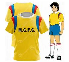 2026 Anime Captain Tsubasa Futbolo Rinkinys Vaikams Suaugusiems Nankatsu Tsubasa Toho Hyuga Misaki Wakabayashi Retro Futbolo Marškinėlių Rinkinys Uniforma 100 yellow