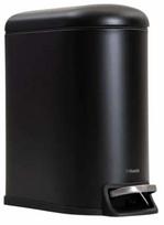 Šiukšliadėžė Homla Linea Mat Basic 244139, juoda sp., 10 l, 28.8 cm x 14.6 cm