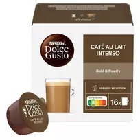 Kavos kapsulės NESCAFE DOLCE GUSTO CAFE AU LAIT INTENSO, 160 g (16 vnt.)
