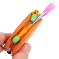 10 Set Fishing Line Round Coil EVA Foam Pins Fishing Line Winder Rig Box Colored Large Coil Coil Main Wire Tangled Wire Sub-box orange