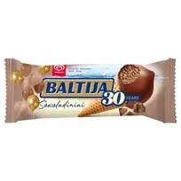 Šokoladiniai ledai su vaflių gabaliukais BALTIJA, 140 ml