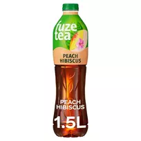 Negazuotas persikų skonio gaivusis arbatos gėrimas FUZETEA, 1,5 l