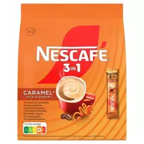 Karamelės skonio kavos gėrimas 3in1 NESCAFE, 8 x 16 g