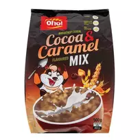 Sausi pusryčiai OHO CARAMEL&COCOA MIX, 500 g