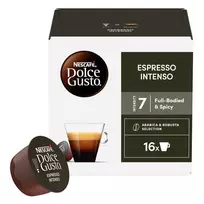 Kavos kapsulės NESCAFE DOLCE GUSTO ESPRESSO INTENSO, 128 g (16 vnt.)