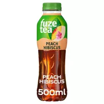 Negazuotas persikų skonio gaivusis arbatos gėrimas FUZETEA, 500 ml