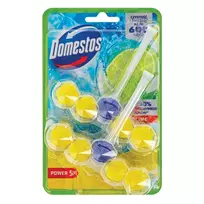 Tualeto valiklis-gaiviklis DOMESTOS POWER 5 LIME, 2 x 50 g