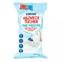 Universalios, drėgnos servetėlės CLEVER PURE FRESHNESS, 80 vnt.