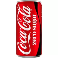 Gazuotas gaivusis gėrimas COCA-COLA ZERO, 200 ml