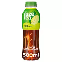 Arbatos gėrimas citrinžolių skonio su cukrais ir saldikliu FUZETEA LEMON LEMONGRASS, 500 ml