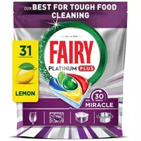 Automatinių indaplovių kapsulės FAIRY PLATINUM+ LEMON MIRACLE, 31 vnt.