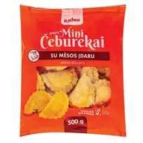 Šaldyti mini čeburekai su mėsos įdaru JUDEX, 500 g