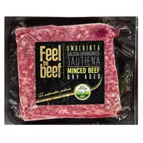 Smulkinta sausai brandinta jautiena FEEL THE BEEF 450g