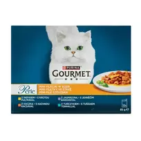 Visavertis šlapiasis ėdalas suaugusioms katėms įvairių skonių GOURMET PERLE, 85 g