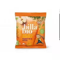 Ekologiški ryžių paplotėliai su morkų ir obuolių sulčių koncentratu BILLA BIO, 35 g