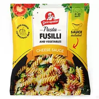 Šaldytas patiekas fusilli makaronai su daržovėmis sūrio padaže GERO APETITO, 400g