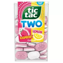 Pastilės aviečių ir citrinų skonio TIC TAC TWO, 38,5 g