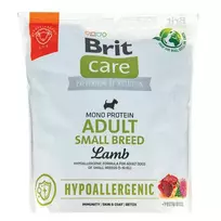 Sausas pašaras šunims BRIT CARE HYPOALLERGENIC ADULT SMALL BREED LAMB&RICE, 1 kg