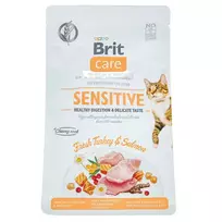 Sausas pašaras katėms BRIT CARE CAT GF SENSITIVE HEALTHY DIGESTION & DELICATE TASTE, 400 g