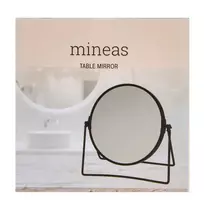 Dvipusis veidrodis MINEAS, juodos spalvos
