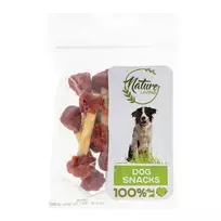 Šunų skanėstai, galvijų odos pagaliukai su antiena NATURE LIVING, 75 g