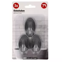 Priklijuojami kabliukai 3x5,5cm, 3 vnt
