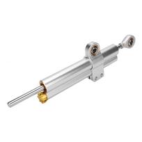 Universalus motociklo CNC aliuminio lydinio vairo amortizatoriaus stabilizatoriaus priedas (Smulkintuvas) sidabras