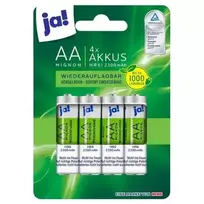 Įkraunami elementai JA! MIGNON AA , 1,2 V 4vnt