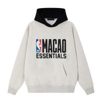 Fear of God Essentials NBA Macao Sport Hoodie Light Heather/Black Men Tops Grey 192NB252023F M white