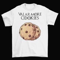 Game Of Thrones Valar More Cookies T-Shirt Unisex Cotton Valar Morghulis Braavos 3XL beige