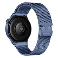 Milanietiškas magnetinis dirželis, skirtas Huawei GT5 gt4 41mm Pro 42 46mm Nerūdijančio plieno juosta, skirta Samsung Galaxy 7 6 5 4 Apyrankė Correa for Huawei GT5 41mm mėlyna
