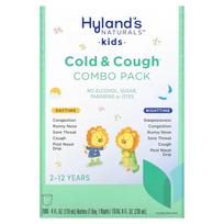 Hyland's Naturals, Children's Runny Nose and Cold Relief Syrup Pack, Day/Night, Ages 2 - 12, 2 Bottles, 4 fl oz (118 ml) Per Bottle