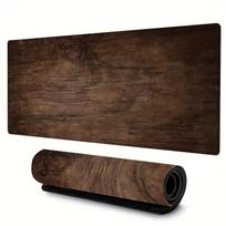 Large Wood Grain Mouse Pad Keyboard Extended Mouse Mat Non-Slip Washable Desk Pad for Gaming Desk Organizer Playmat Desktops 400X700X2MM brown