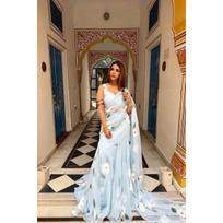New Designer Launch – Stylish Ruffle Drape Lehenga Saree | Modern Party Wear Glam Look dangus