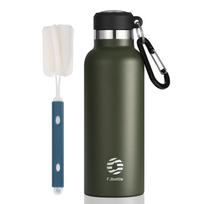 FEIJIAN Thermos Portable Water Bottle Stainless Steel Thermal Cup Leak-proof Flask Mini 500ML/600ML 500ml gray