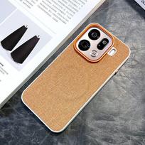 For OPPO Find X9 Pro Case Luxury PU Cloth Magnetic Wireless Charging Protective Back Cover Case For Find X9 X8 Pro X8S+Shell OPPO Find X8s geltona
