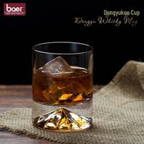 Crystal Iceberg Whiskey Glass - Creative Transparent Cocktail Cup for Home Bar DJK003 skaidri