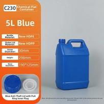 1-20L HDPE Kibiras Maistinis Aliejaus Kanistras Daugiafunkcis Laikymo Indas Gelinis Šampūnas Blue 5L