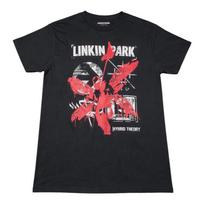 Linkin Park Hybrid Theory Grupės Marškinėliai Vyriški Vidutinio Dydžio Juodi Raudoni Grafiniai Roko Marškinėliai Unisex Marškinėliai M red