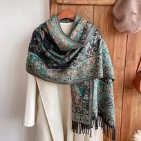 Kutas antklodės dizainas storas pashmina naujas žieminis šiltas skaros įvyniojimas kašmyro skara, moteriška kaklaskarė pončas black