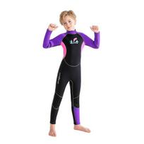 3mm Kids Wetsuit Snorkeling Surfing Swimming Warmth Protection UV Sunproof Quick Dry Neoprene Full Body Suit 10 M black