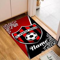 Individualus vardas Spartak Trnava Futbolo herbo kilimas Žaidimų kilimas, Grindų kilimėlis miegamajam, svetainei, prieškambariui, Namų dekoro dovana Kalėdoms, gimtadieniui 40cmx60cm red