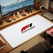 Formula 1 Large Size Mouse Pad Large Gaming Table Cushion Non-slip Laptop Tablet Big Mousepad XXL Mat Mini PC Playmat With Lock edge 30cmx60cm(11.8x23.6inch) black